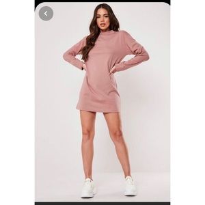 Missguided rose t shirt dress